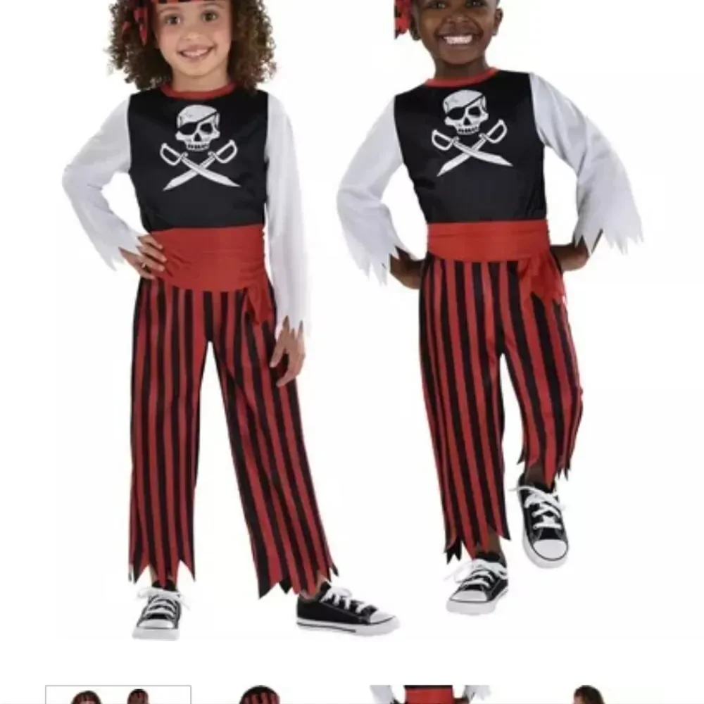 Kids' Pirate Shipmate Halloweem dress up Costume Size Toddler 2-3 Toddler